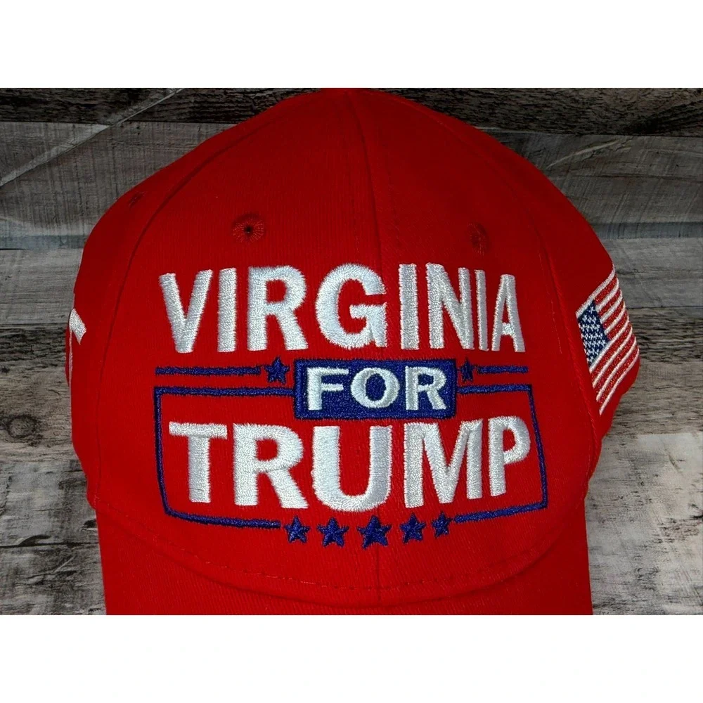Virginia For‎ Trump Adjustable Hat Red New